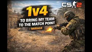 1v4 to bring my team to the match point in the game - de_mirage