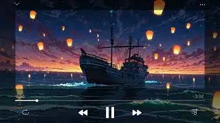 Moonlit Waves: 1 Hour of Relaxing Lofi Music on a Night Boat 🌊