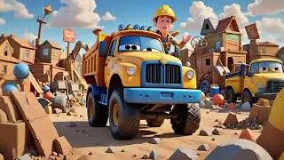 Bumpy Ride with the Digger Dog | Construction Site Song for Kids | Dig & Play Rhyme