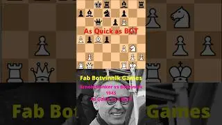 Top Mikhail Botvinnik Games 09 - Arnold Denker vs Mikhail Botvinnik - 1945   - As quick as BOT