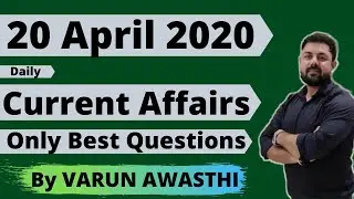 20 APRIL 2020 CURRENT AFFAIRS | Daily Current Affairs Jackpot |#CurrentAffairs2020