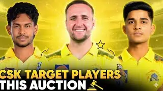CSK Target Players 2026  & Auction Strategy | CSK To Shock Everyone in IPL 2026 