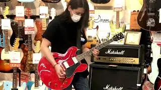 Tokai Premium Series ES180 See Through Red #2144746 Tone Check