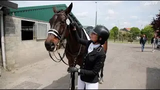 Dressage: Premier concours de Laureen et Cantus U