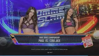 WWE 2K24 Paige VS Cora Jade 1 VS 1 Req. Submission Match WWE Divas Tittle