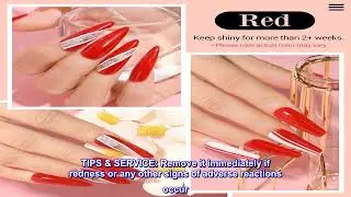 Great product -  Dipping Powder Red Color 2 Oz/56g, AZUREBEAUTY Classic Bright Red Nail Dip Powder F