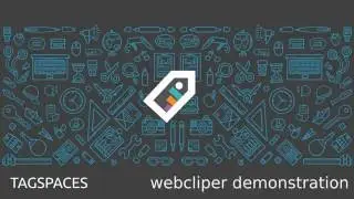 TagSpaces Web Clipper - Demo in Firefox