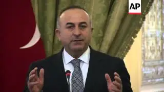 Turkish FM meets counterpart Zarif on first official visit to Iran
