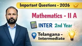 Inter 2nd Year Maths 2A Important Questions 2026 | MPC TG TS Main & Supply
