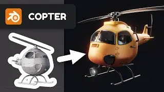 Copter in Blender 2.90 - 3D Modeling Timelapse