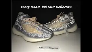 These are fire! Yeezy Boost 380 Mist Reflective On Foot