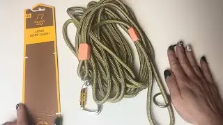 Long Rope Leash Terracotta &ndash; Woolly Wolf