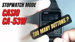 Casio CA53W Stopwatch Mode