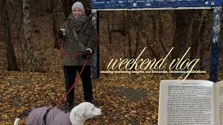 weekend vlog | wuthering heights, first snow, christmas decorations