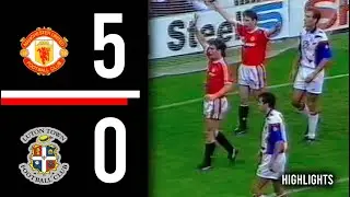 Manchester United v Luton Town | Highlights | 1991/1992
