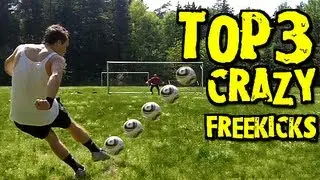 Top 3 Free Kicks - Best Free Kicks Montage Vol.4 | freekickerz