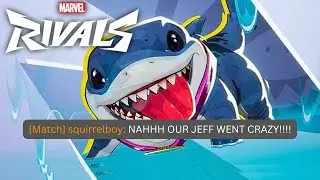 I CARRIED MY RANKED MARVEL RIVALS GAME Playing JEFF THE LANDSHARK 😈
