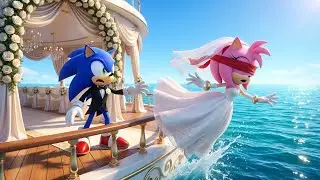 💔 Sonic's Wedding Disaster: Amy Falls Blindfolded Into the Sea on Their Big Day 🌊👰‍♀️