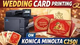 Wedding Card Printing in Single Colour by Konika Minolta C250i #cmyk #konika #weddingcards #printing