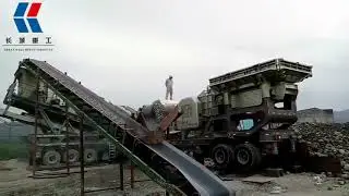200 tph Mobile Crushing Plant of PE750x1060 Jaw Crusher &  4 1/4  Cone Crusher