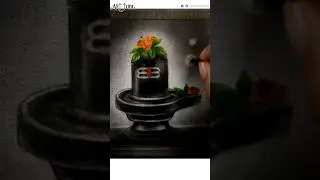 Shivling Charcoal Drawing 🙏🏻 ~ #shorts #shivling #shivratri #mahashivratri #charcoal #drawing