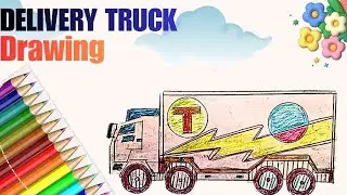 Easy Delivery Truck Drawing Tutorial- ZERO SKILLS NEEDED 🔥 🚛🚛