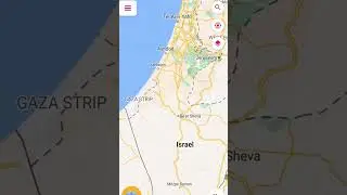 Distance between Jerusalem to Gaza Strip #distancemeasurement