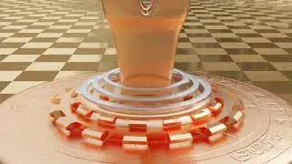 Golden Pendulum - 3D Animation