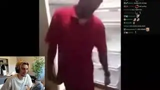xQc Reacts to 'Drunk guy fights fridge'