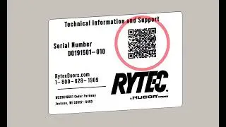 How to Access Rytec Door Information with QR Code on Serial Number Label
