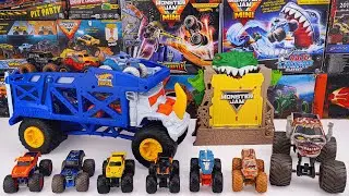 Monster Jam Collection Unboxing Review | Monster Jam Mini Jams Dragon Dungeon of Doom Play Set