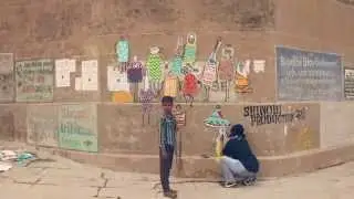 Outdoor Graffiti Murals - Wall Paintings from Varanasi #varanasi #graffitiart #wallpainting #mural