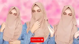 ✨Niqab Tutorial Without Inner Cap | Daily Hijab Styles With Niqab | Fowjia Faija 👑