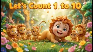 Lion Counting Song | Learn Numbers 1 to 10 with Lions | Educational Kids Songs
