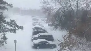 #Snowstorm #Blizzard  8th Nov, 2020, Saskatoon, Saskatchewan, Canada