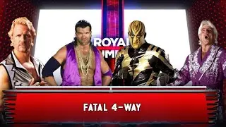 Jeff Jarrett vs Razor Ramon vs Golddust vs Rick Flair match 7