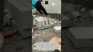How AAC Blocks Speed Up Wall Construction | #AAC #Construction #Shorts