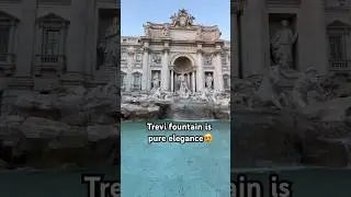 Trevi fountain❤️#travel #italy #trevifountain #viralvideo