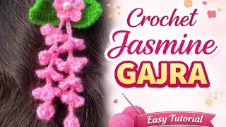 Beginner Friendly Crochet Hair Clip Latkan 🌼 | Easy & Simple Tutorial ✨💕