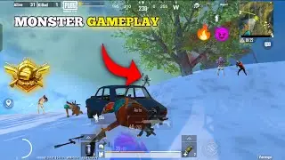 MONSTER GAMEPLAY 🔥👿 | 1v4 | PUBG MOBILE LITE -BGMI LITE 🥰 @louwangg @GujjarXyt