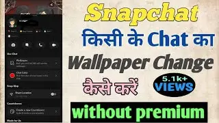 How to change chat wallpaper on Snapchat without premium || Snapchat per wallpaper change kaise kare