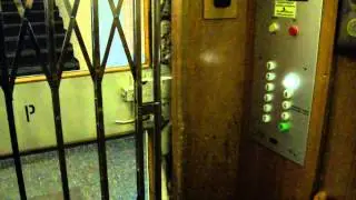 Beautiful 1938 (mod. 1980) KONE Traction Elevators/Lifts @ Post Tower, Helsinki, Finland