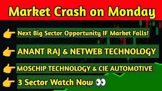 Monday Market Outlook 3 Sectors for Big Opportunity | Anant Raj, Netweb, Moschip, CIE Auto