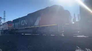 BNSF 6770 leads H-BARPAS w/ CN unit!