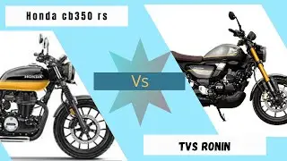 Honda CB 350rs  vs TVs Ronin ex showroom price mileage top speed  #tvs #honda #rkbikecompare