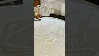 Mountains made of #sand, drawn by a #Sisyphus #table