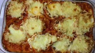 MACARRÃO NINHO RECHEADO NO FORNO. RECEITA IRRESISTÍVEL!