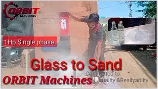 Scrap Glass Bottle Crusher Machine, Glass Bottle Shredder Machine.