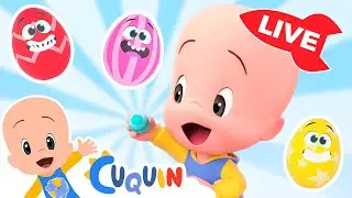 🔴 LIVE 🔴 Learn colors, numbers and shapes with Cuqu&iacute;n | Educational videos for kids