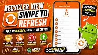ANDROID - RECYCLERVIEW SWIPE TO REFRESH TUTORIAL IN JAVA